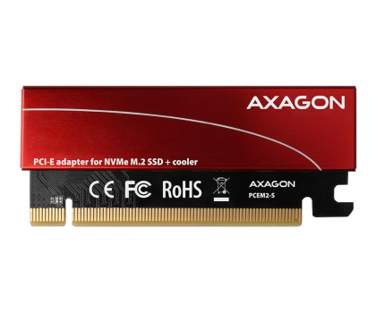 Axagon PCEM2-S Adapter wewnętrzny PCIe x16, 1x M.2 NVMe M-ke